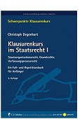 Klausurenkurs im Staatsrecht I Christoph Degenhart