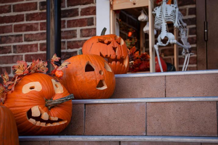 gruselige Halloween Kürbisse